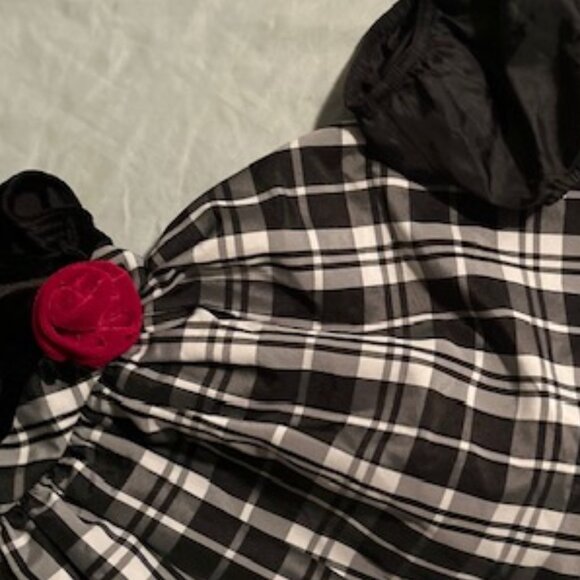 size 12 m months girls casual dress pretty black plaid  baby 12m month - Picture 4 of 4